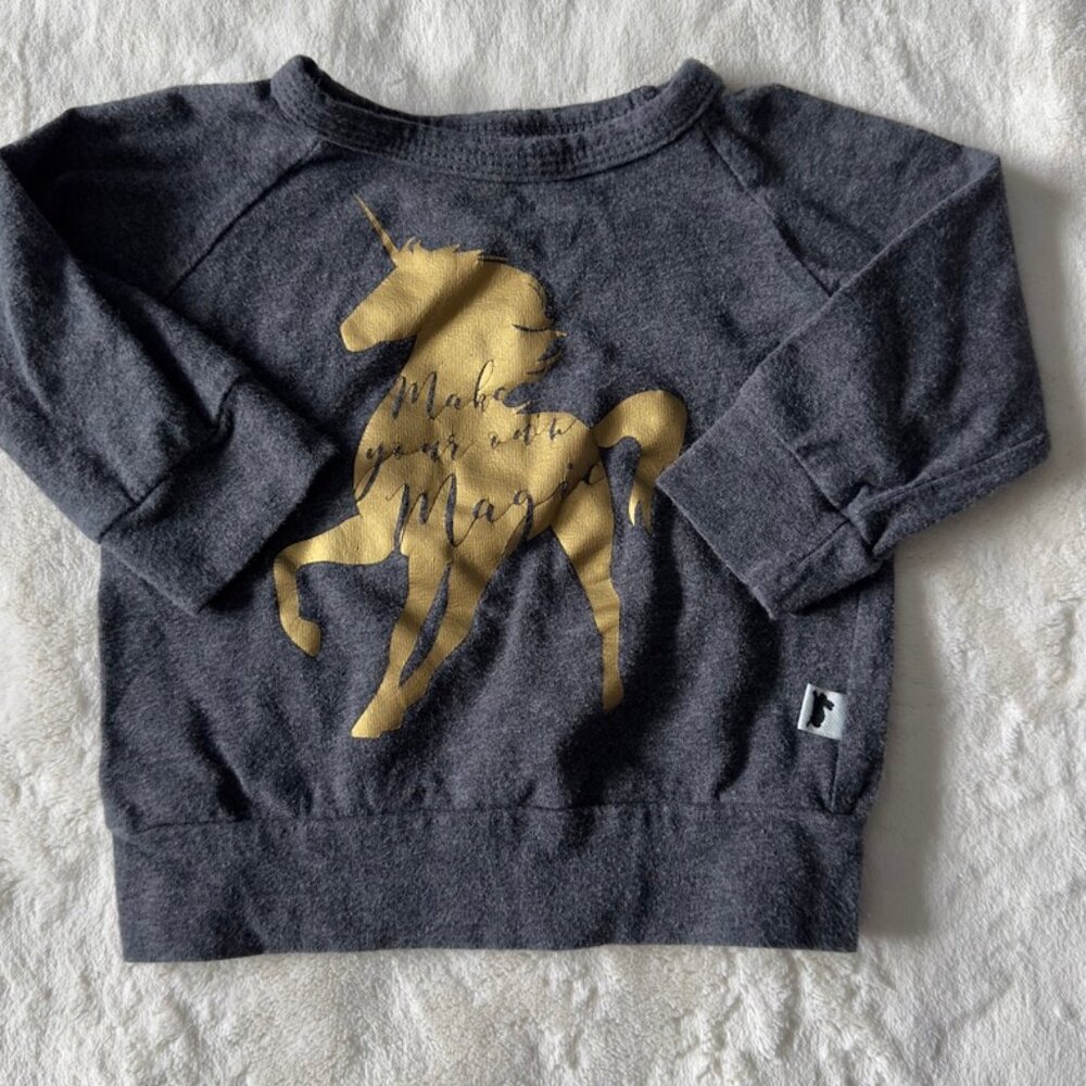 Little and lively unicorn sweatshirt
